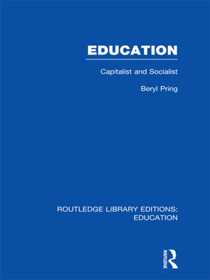 cover image of Education (RLE Edu L)